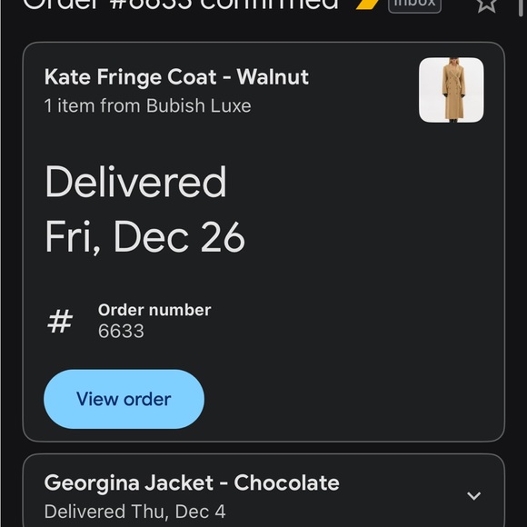 BNWT Kate Fringe Coat - Camel XS (Sold Out) - Picture 7 of 8